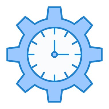 Saat. Web simgesi basit illüstrasyon