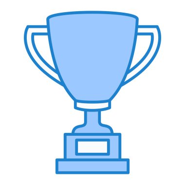 Kupa ikonu. Web için ödül vektör simgelerinin özet çizimi