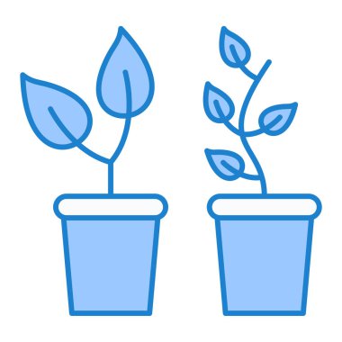 bitki bitkileri ikon vektörü. İnce çizgi işareti. izole edilmiş sınır sembolü çizimi