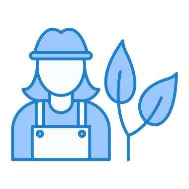 Bitki ve bitki vektör illüstrasyon tasarımı ile bahçıvan