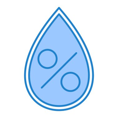 su damlası ikon vektör illüstrasyonu