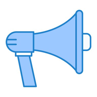 Megafon ikonu vektör illüstrasyonu