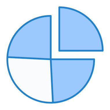 Pasta çizelgesi. Vektör illüstrasyonu