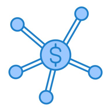 Dolar simgesi vektör illüstrasyonu