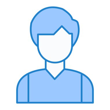 avatar. Web simgesi basit illüstrasyon