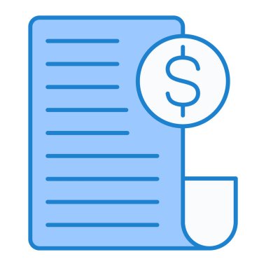 iş ve finans düz vektör simgesi