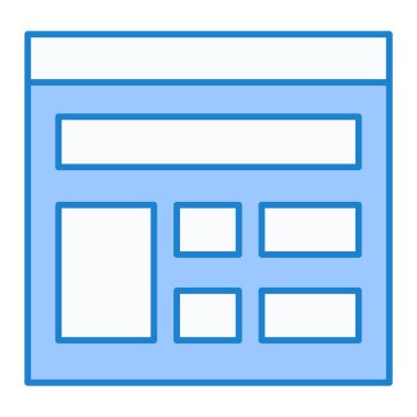 Hesap makinesi. Web simgesi basit illüstrasyon