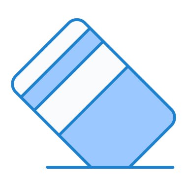 Silgi. Web simgesi basit illüstrasyon
