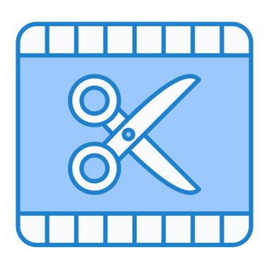 makas simgesi vektör illüstrasyonu