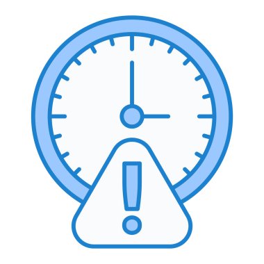 Saat simgesi. vektör illüstrasyonu