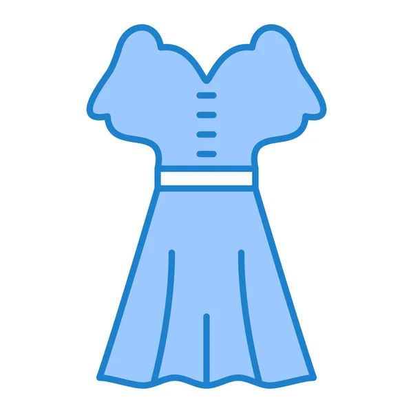 Icona Del Vestito Semplice Illustrazione Vestiti Simbolo Vettoriale Web — Vettoriale Stock