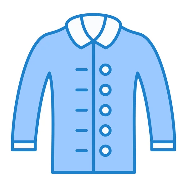 Vector Illustration Blue Jacket Icon — 스톡 벡터