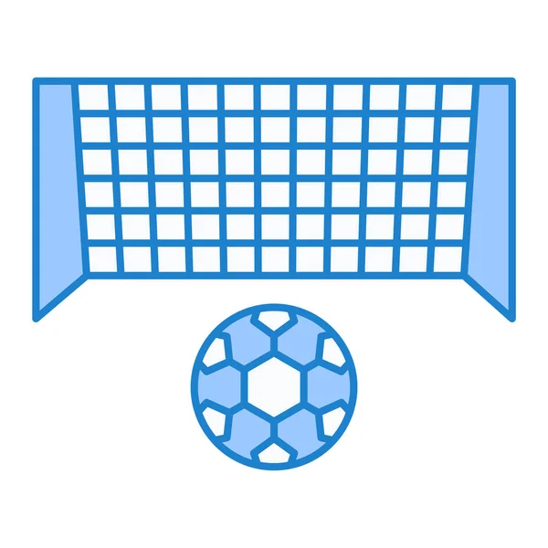 Icône Ballon Football Équipement Sport Thème Jeu Conception Isolée Illustration — Image vectorielle