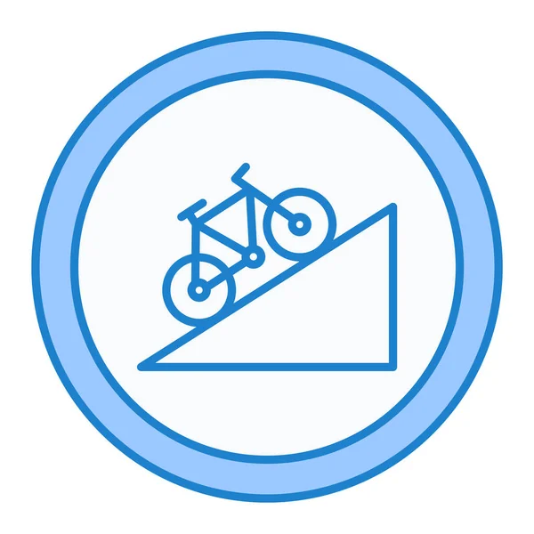 Bicycle Icon Trendy Style Isolated Background — Stock Vector