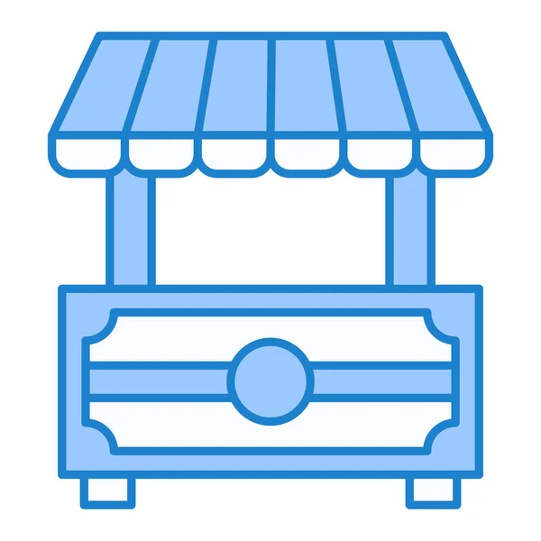 Loja Ícone Vetor Ilustração Design — Vetor de Stock