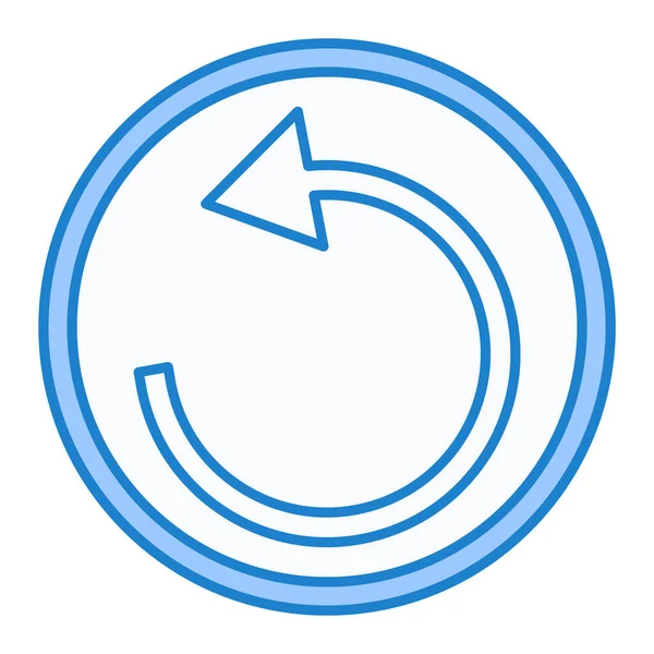 okun mavi ve beyaz çizgi simgesinin vektör çizimi