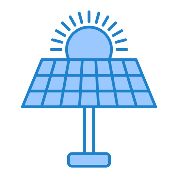 Ikona Wektora Panelu Słonecznego Ilustracja — Wektor stockowy
