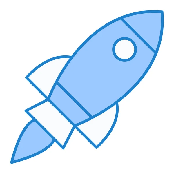 Raket Pictogram Vector Illustratie — Stockvector