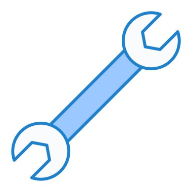 İngiliz anahtarı. Web simgesi basit illüstrasyon