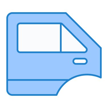 araba kapısı ikon vektör illüstrasyonu