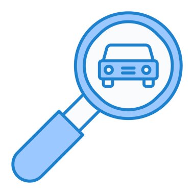 Arama simgesi vektör illüstrasyon tasarımlı büyüteç