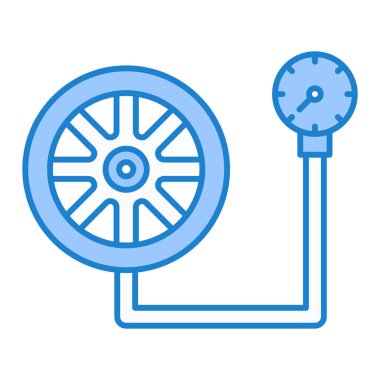 Araba lastiği ikonu vektörü. İnce çizgi işareti. izole edilmiş sınır sembolü çizimi