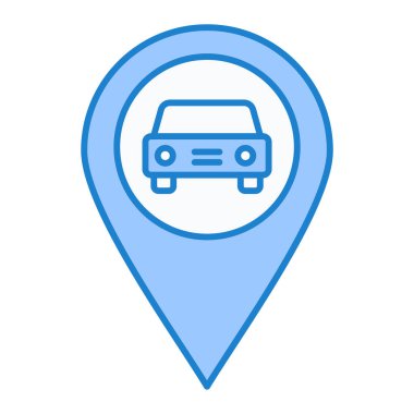 araba simgesi vektör illüstrasyonu