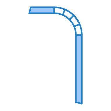 Su borusu simgesi. beyaz arkaplanda izole edilmiş havuz vektörü çizimi