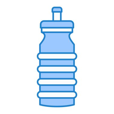 Su şişesi ikonu. Web için bira kavanozu vektör simgelerinin özet çizimi