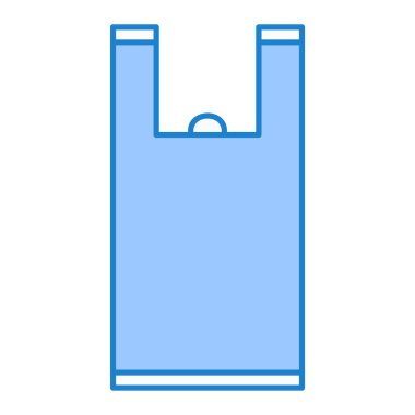 Bir alışveriş poşeti simgesinin vektör çizimi