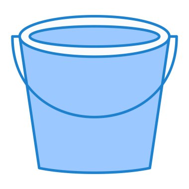 Kova ikonu. Web için su kabı vektör simgelerinin basit çizimi