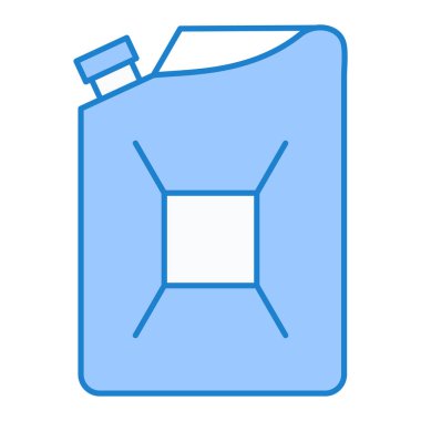 Petrol varili ikonu. Web için gaz tankı vektör simgelerinin basit çizimi