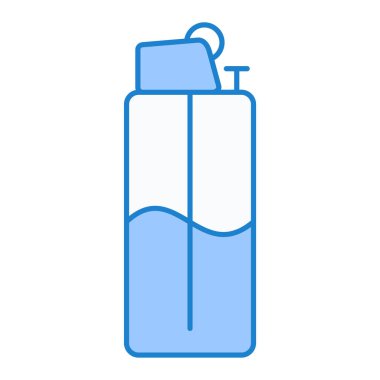 water bottle icon. outline illustration of gas container vector icons for web