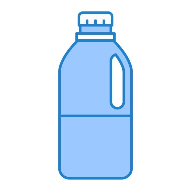Su şişesi ikonu. Web için plastik taşıyıcı vektör simgelerinin özet çizimi