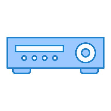 Mikrodalga fırın ikonu. Web için video kamera vektör simgelerinin özet çizimi