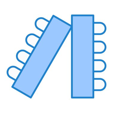 Havlu ikonu vektörü. Taslak spor paspası işareti. izole edilmiş sınır sembolü çizimi