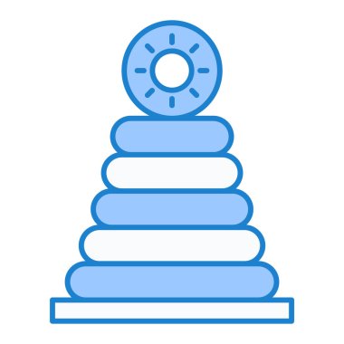 Bebek oyuncağı ikonu. Su kavanozu vektör gösteriminin izometriği