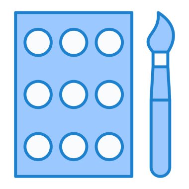 Boya fırçası. Basit resimleme