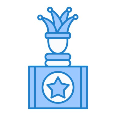 Yıldız simgesi vektör illüstrasyon tasarımlı ödül
