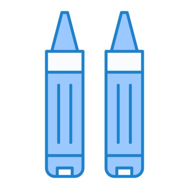 Kalemler. Web simgesi basit illüstrasyon