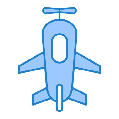 uçak ikonu vektör illüstrasyonu
