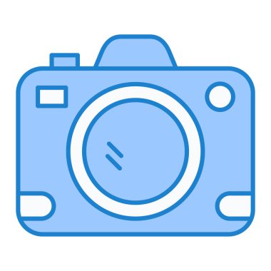 kamera simgesi vektör illüstrasyonu