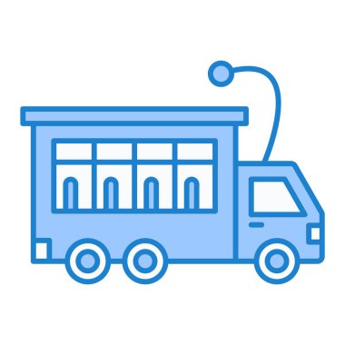 bus simgesi vektör illüstrasyonu