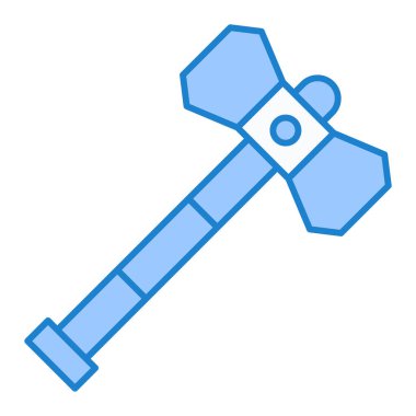 Çekiç simgesi vektörü. İzometrik anahtar işareti. izole edilmiş sınır sembolü çizimi