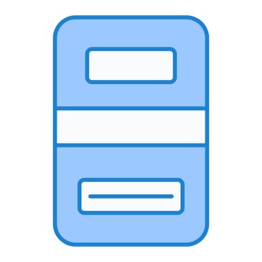 Mavi ve beyaz vektör çizim