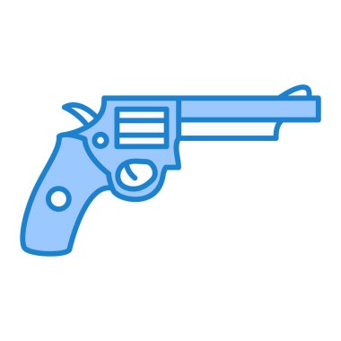Bir revolver simgesinin vektör çizimi