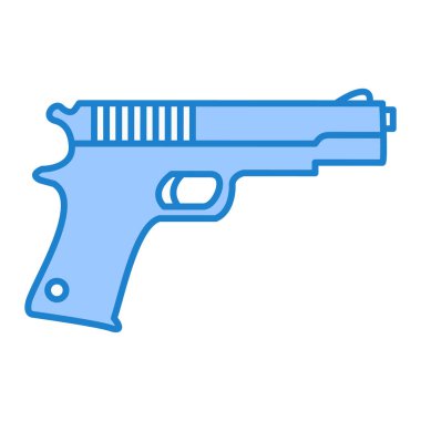 Bir silah simgesinin vektör illüstrasyonu