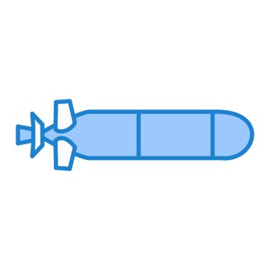 Bir yay simgesinin vektör illüstrasyonu