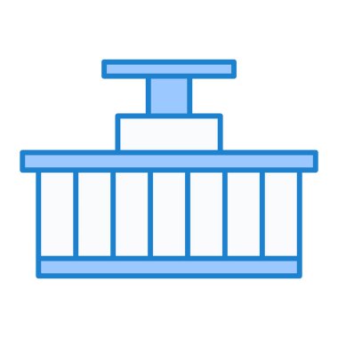 Bir bebek tren simgesinin vektör çizimi