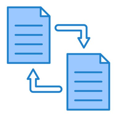 dosya belgesi simgesi, vektör illüstrasyonu